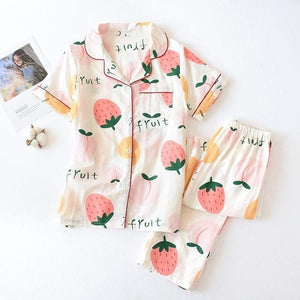 Fruits Printed Pyjamas Set